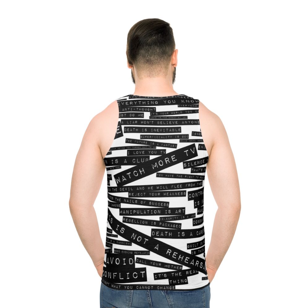 U2 ZooTV Quotes Unisex Tank Top