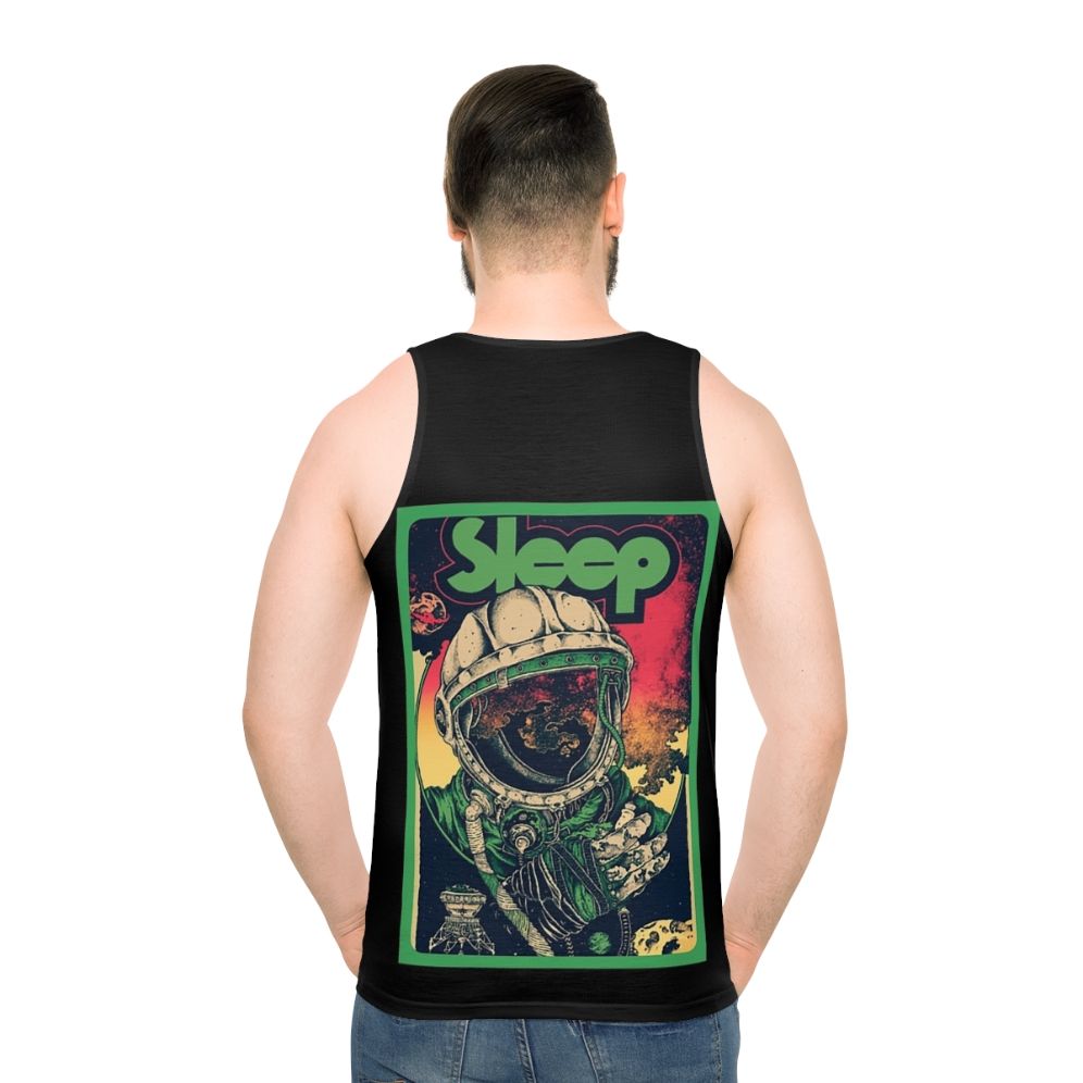 Sleep Band Unisex Metal Tank Top with Uchiha Clan and Sharingan Eye Design