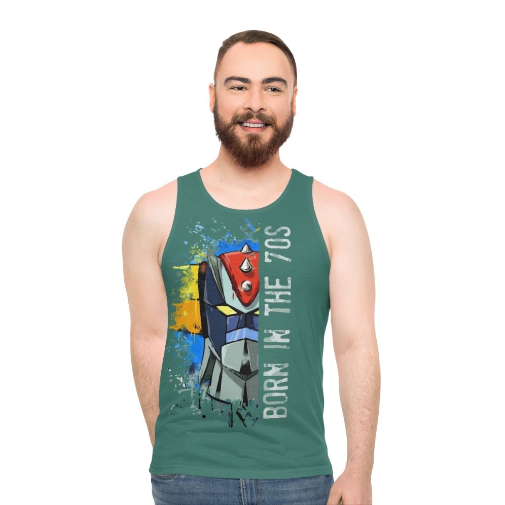 Ufo Robot Goldrake Retro 80s Manga Anime Unisex Tank Top