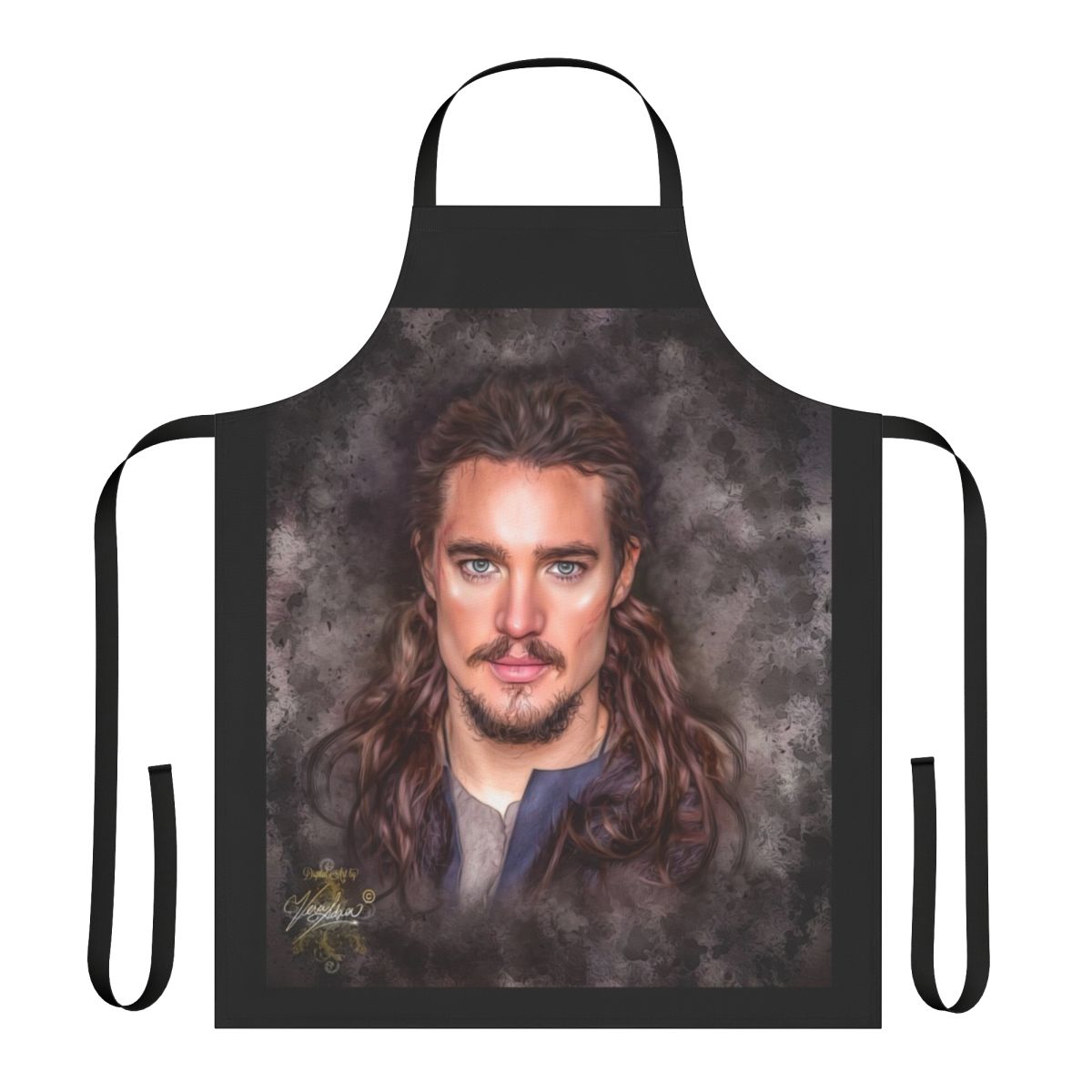 Uhtred of Bebbanburg inspired apron featuring a design from the popular TV series The Last Kingdom