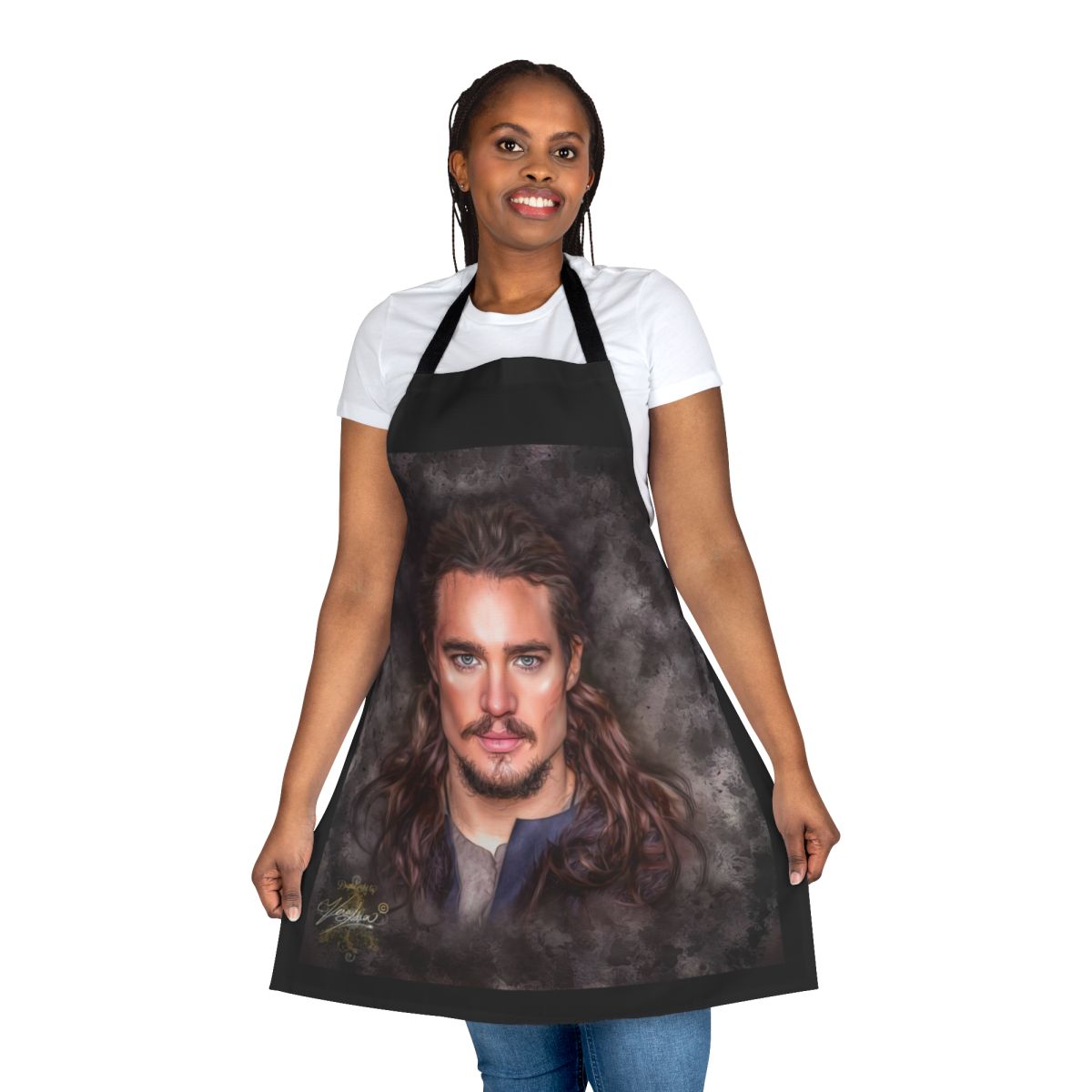 Uhtred of Bebbanburg inspired apron featuring a design from the popular TV series The Last Kingdom