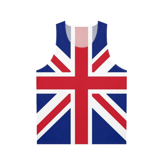 Unisex tank top featuring the flag of the United Kingdom