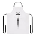 Black apron featuring a silhouette design of various UK birds of prey, including eagles, hawks, and falcons.