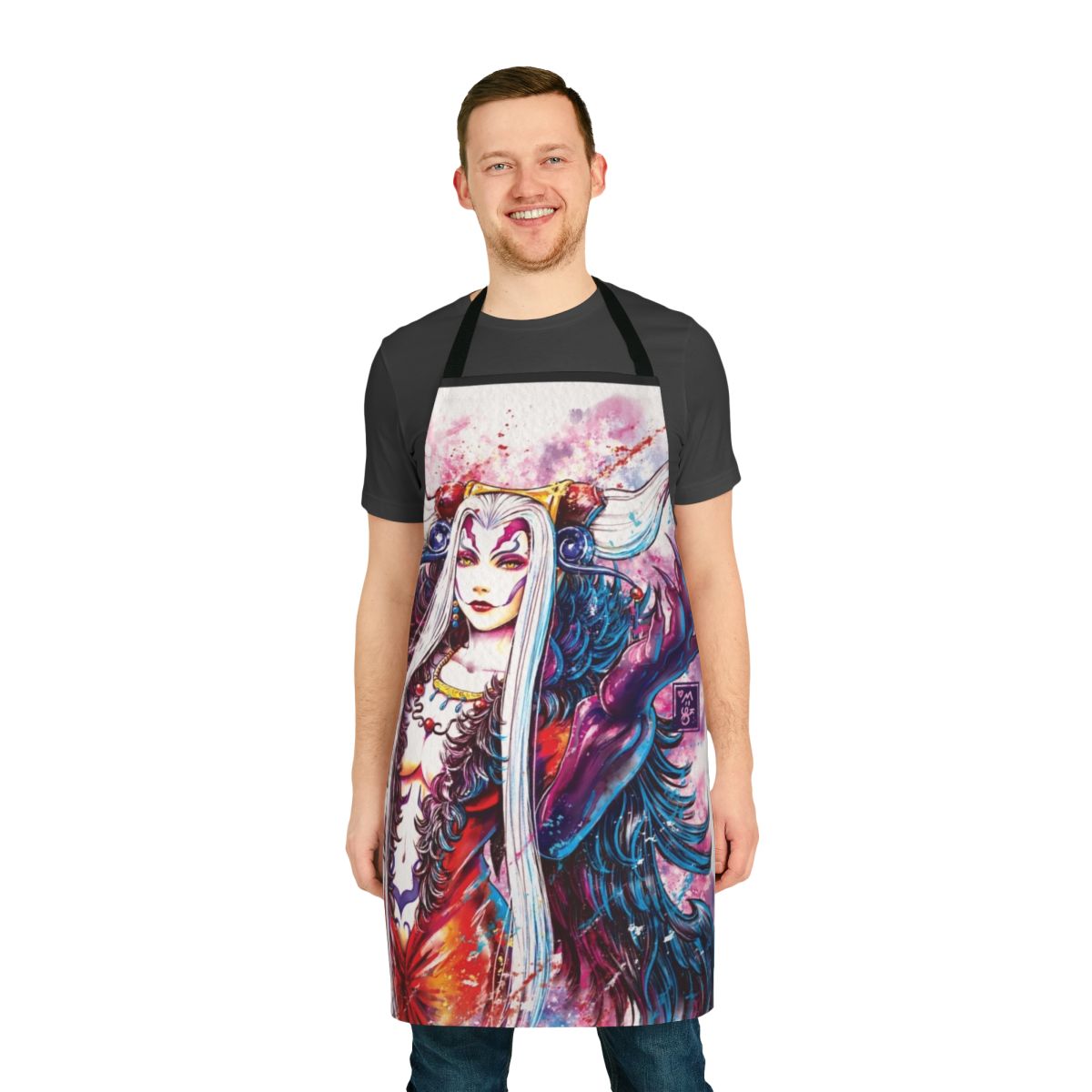 Ultimecia-themed cooking apron for fans of the Final Fantasy video game series