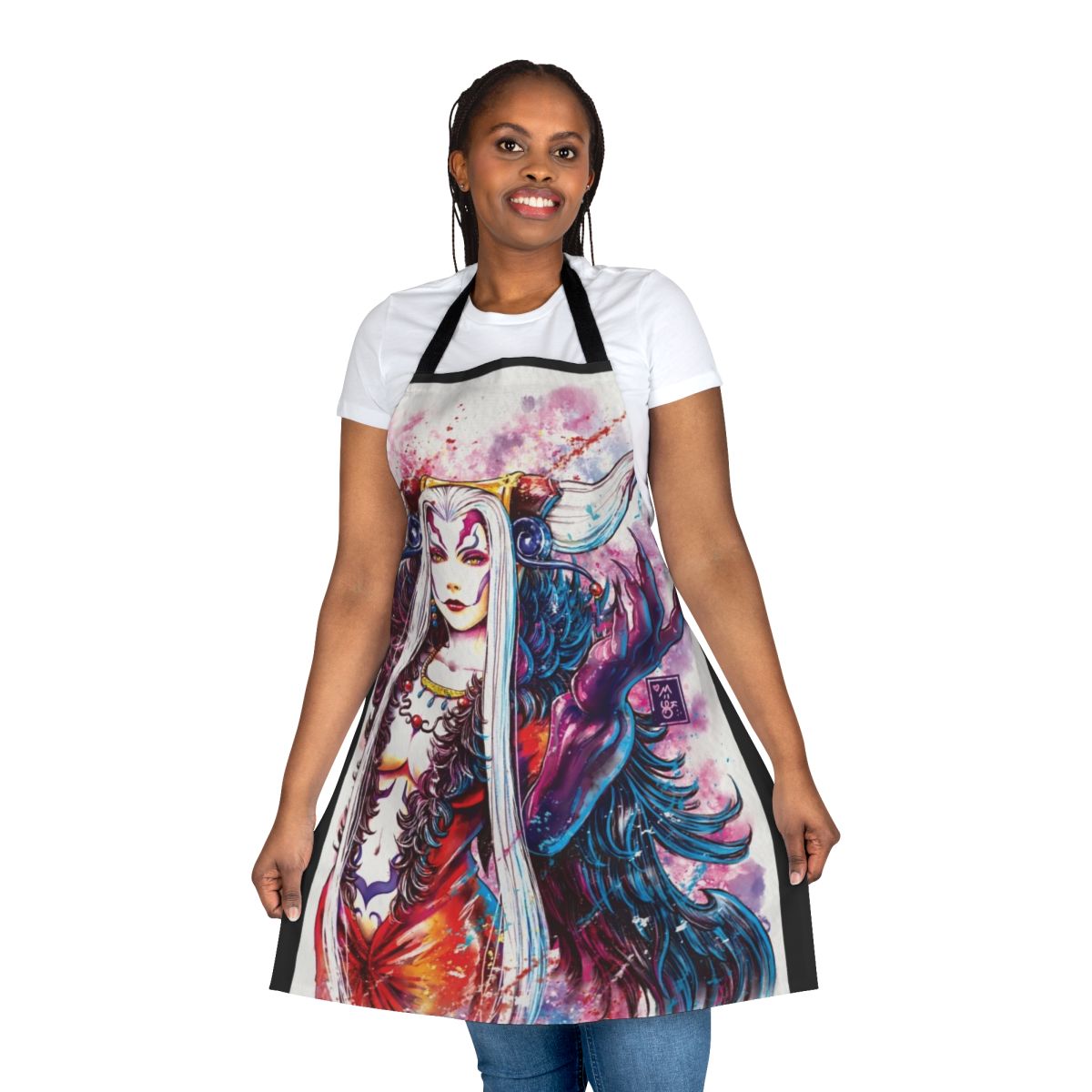 Ultimecia-themed cooking apron for fans of the Final Fantasy video game series