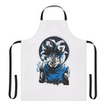 A high-quality apron featuring the iconic Ultra Instinct design from the Dragon Ball series.