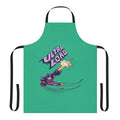 Ultra Lord inspired apron featuring a retro, vintage cartoon design