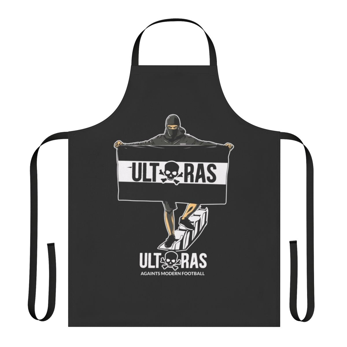 Ultras-inspired apron with football/soccer fan design