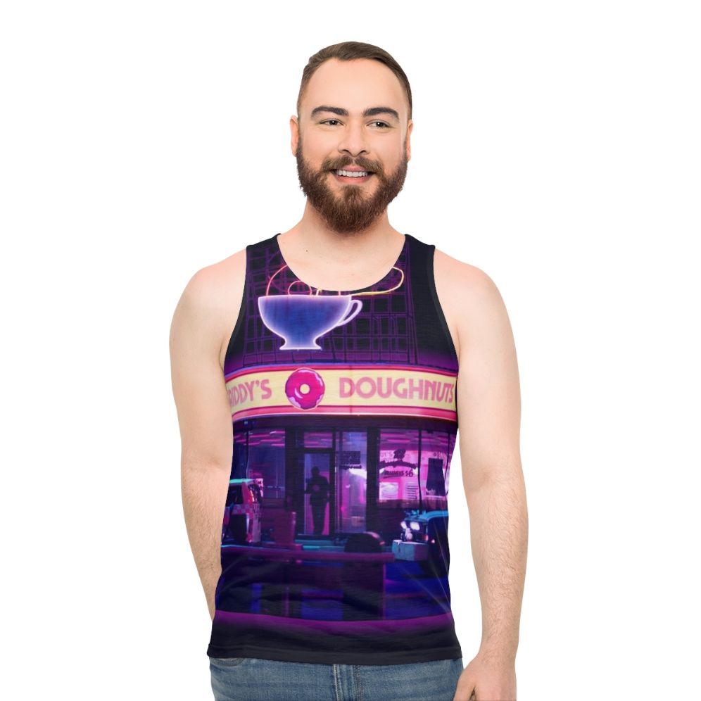 Unisex Umbrella Academy Doughnut Print Tank Top