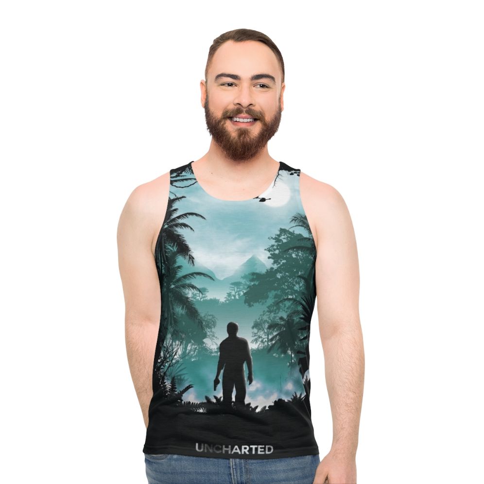 Uncharted Unisex Tank Top featuring Nathan Drake