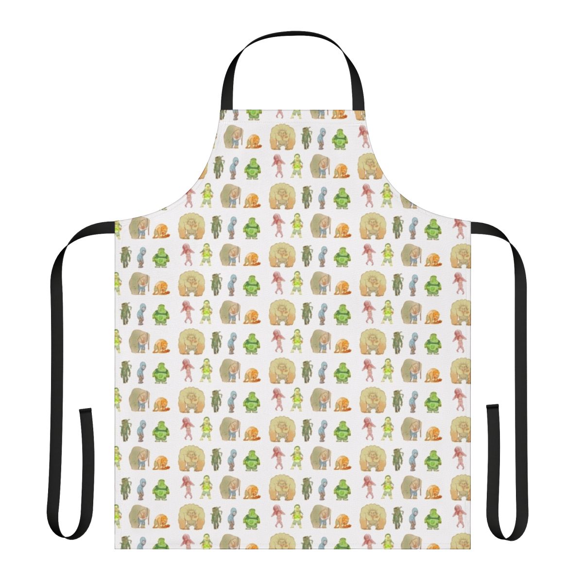 A black apron featuring the iconic infected characters from the Left 4 Dead video game series.