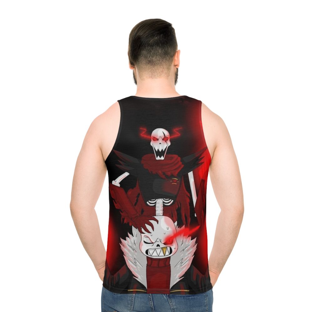 Underfell Undertale Unisex Tank Top Featuring Papyrus and Sans Fanart