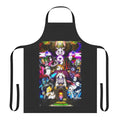 Vibrant Undertale-themed apron with characters like Frisk, Flowey, and Sans