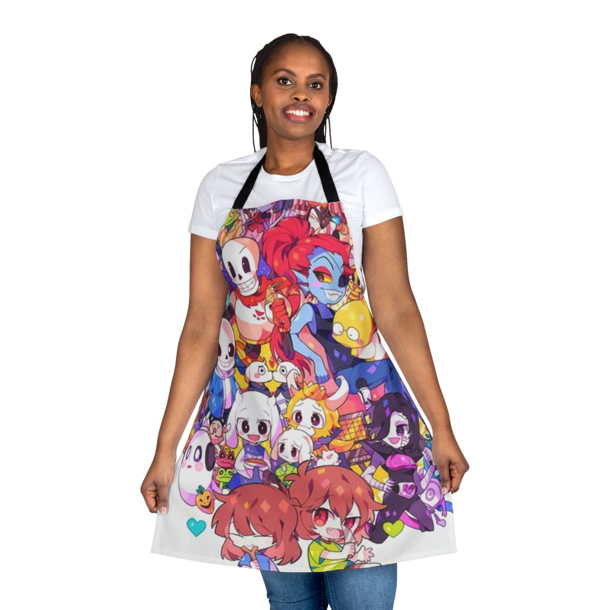 Undertale inspired apron featuring characters from the indie game