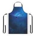 Subnautica-inspired apron featuring the iconic ghost leviathan creature