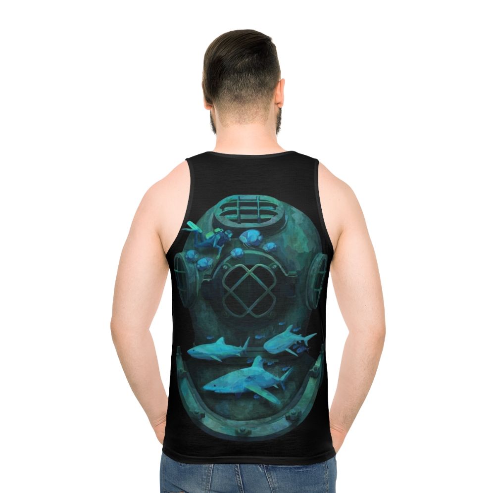 Underwater nature-inspired unisex tank top