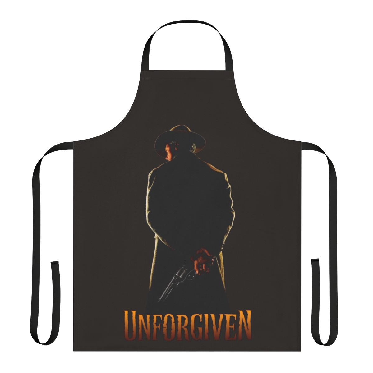 Unforgiven-inspired cowboy apron with vintage western and pop culture design
