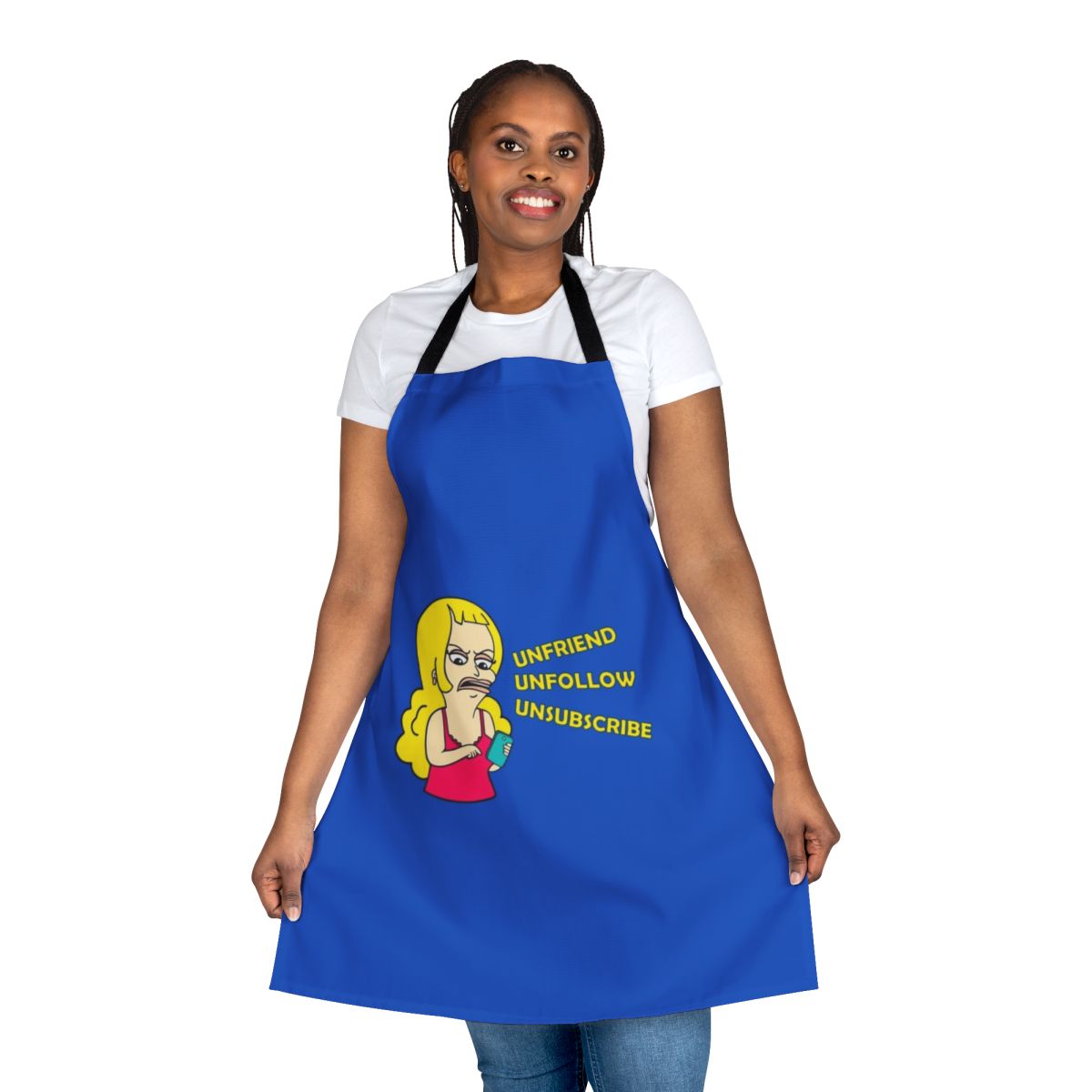 Unfriend Unfollow Funny Big Mouth Netflix Cartoon Apron