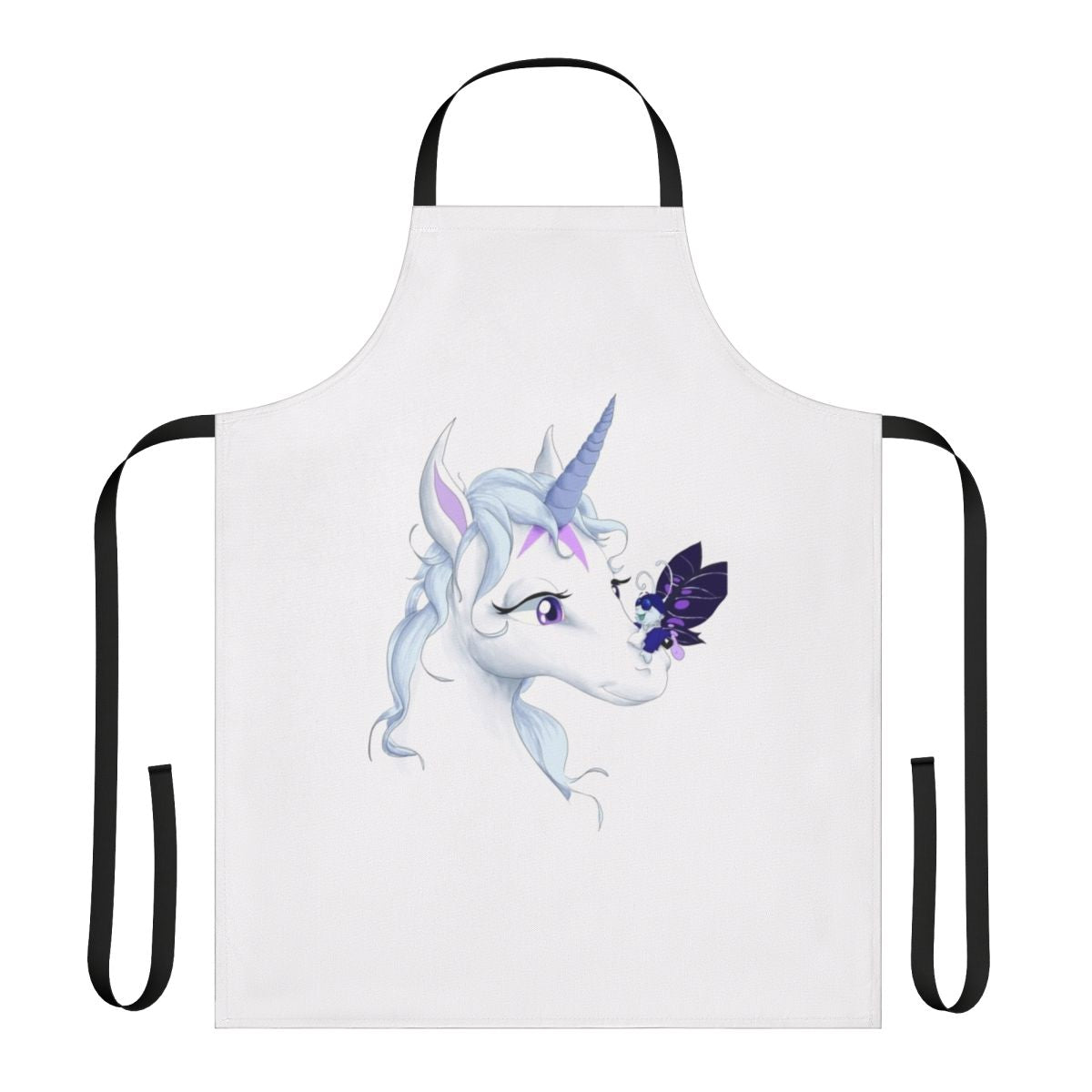 Whimsical apron featuring a magical unicorn from the beloved fantasy film "The Last Unicorn"