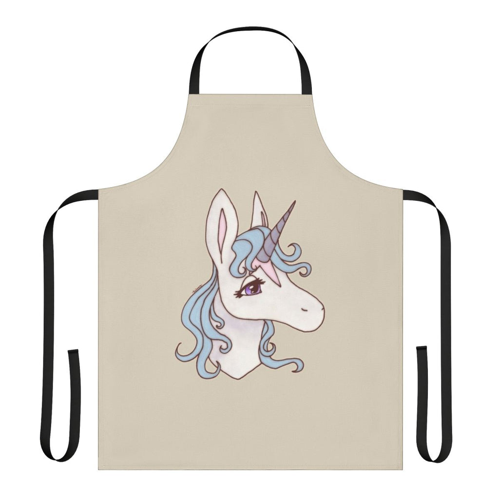 The Last Unicorn-inspired apron featuring a whimsical unicorn design