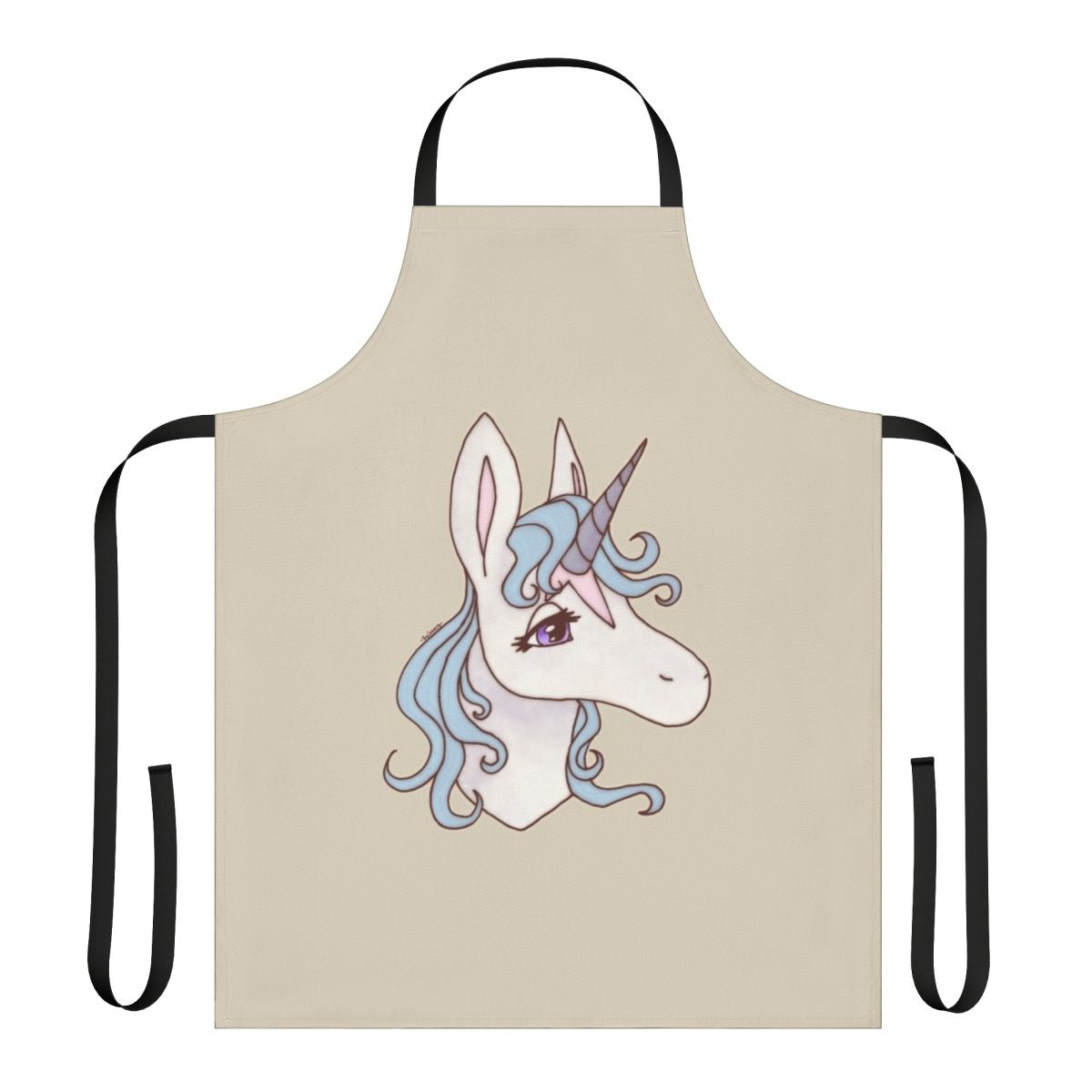 The Last Unicorn-inspired apron featuring a whimsical unicorn design
