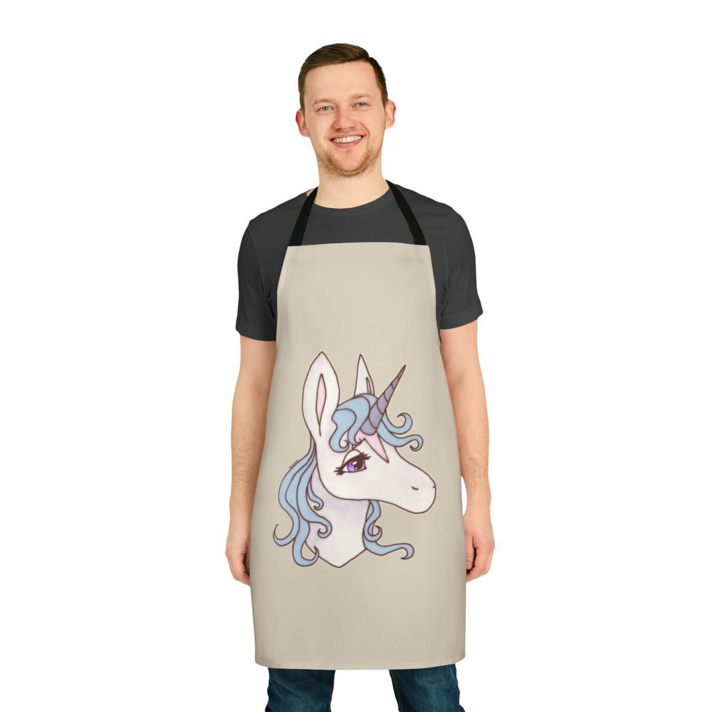 The Last Unicorn-inspired apron featuring a whimsical unicorn design