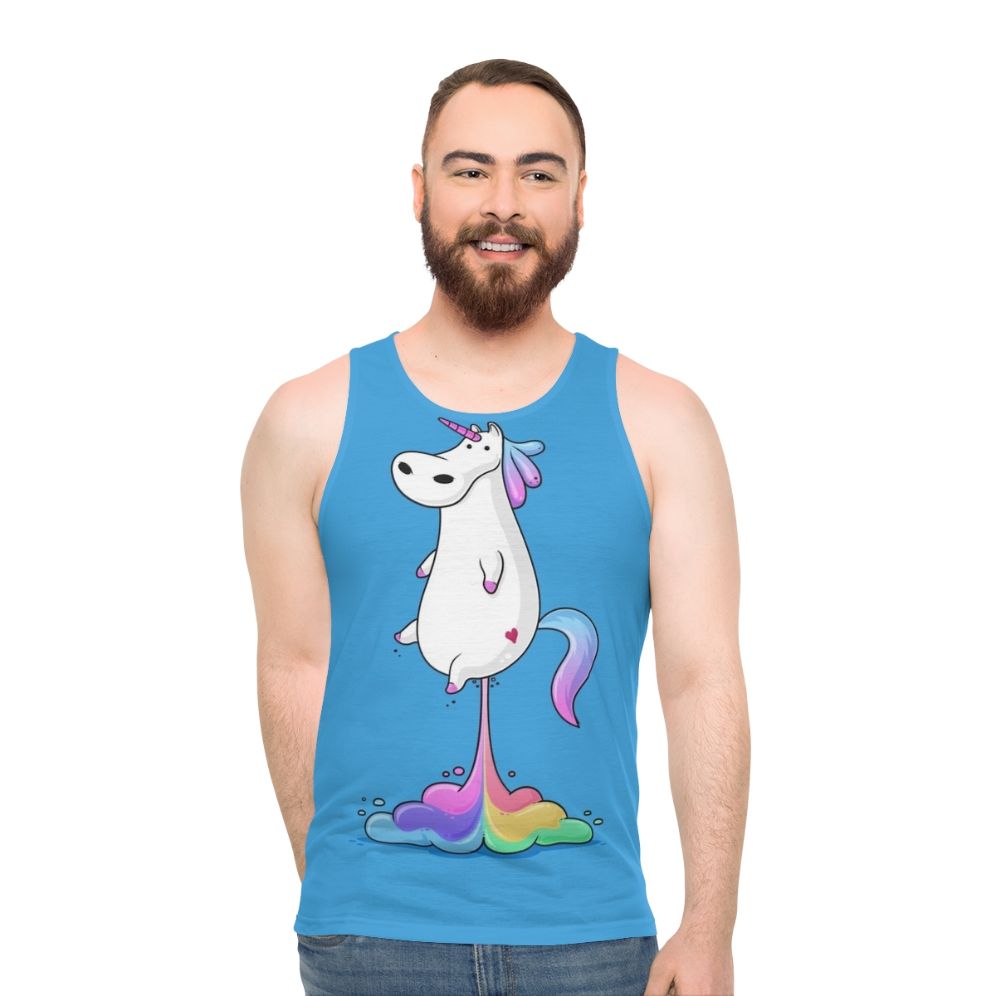 Unicorn Fart Unisex Tank Top