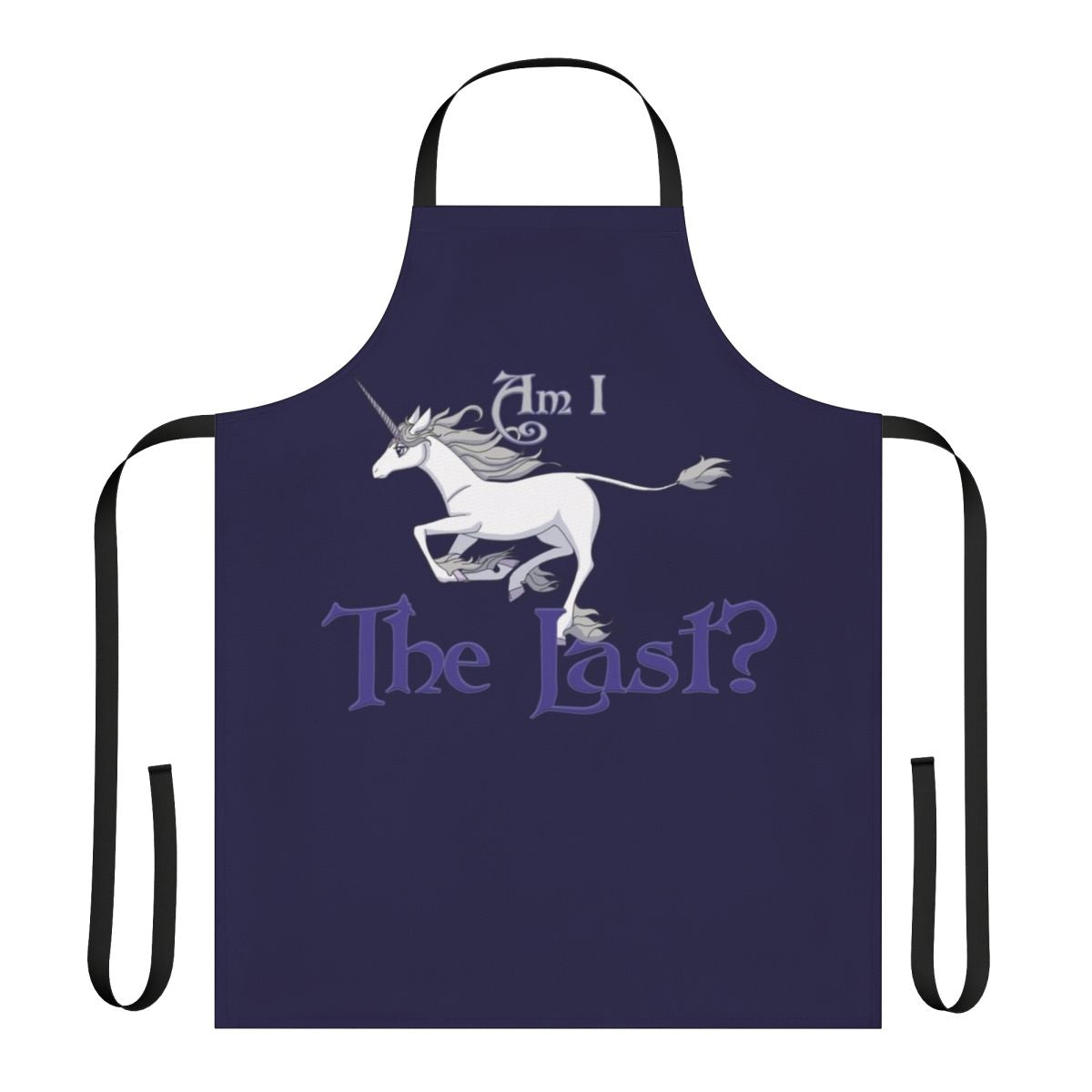 A whimsical apron featuring a unicorn design, perfect for runners and fantasy enthusiasts