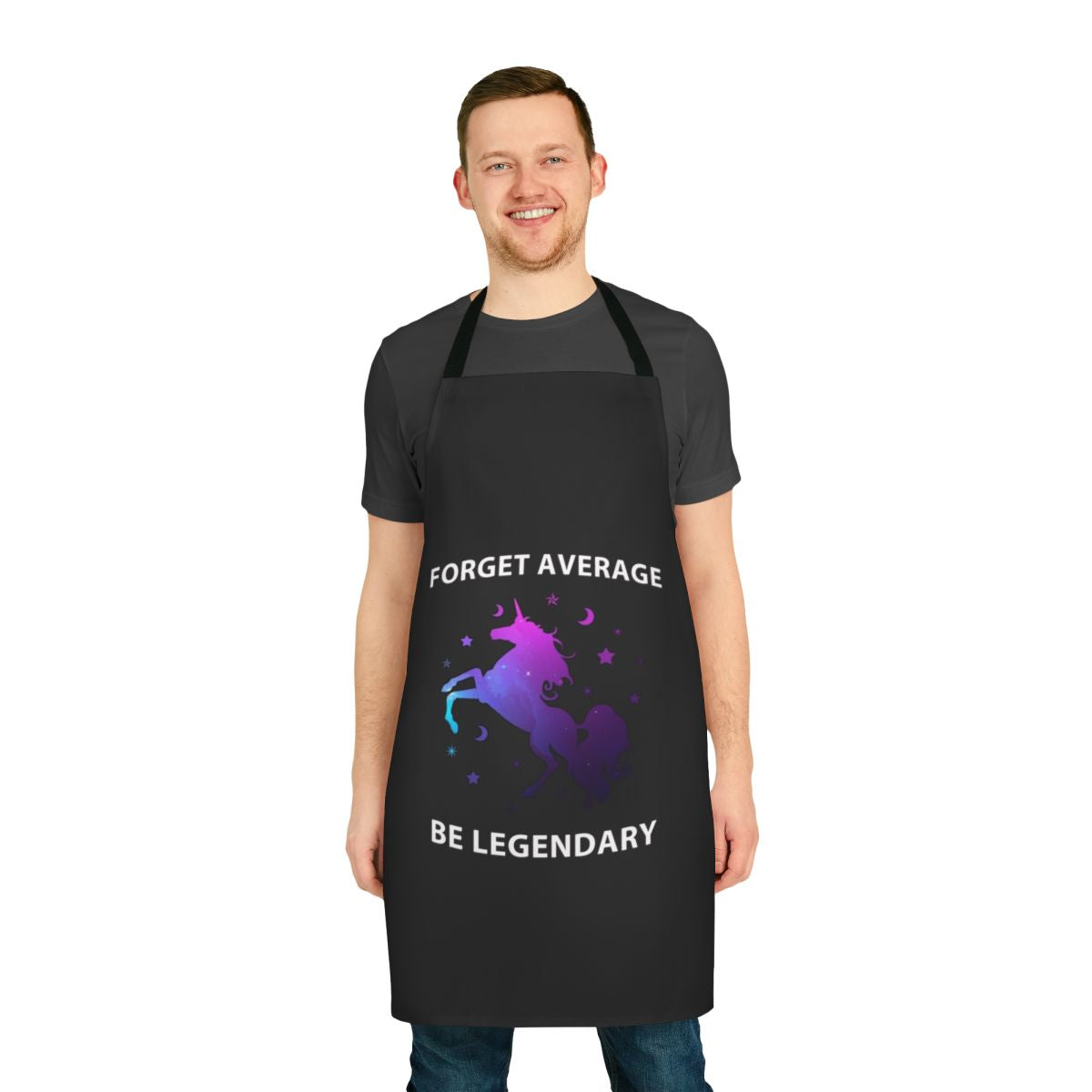Unicorn-themed legendary apron with galaxy and aesthetic design