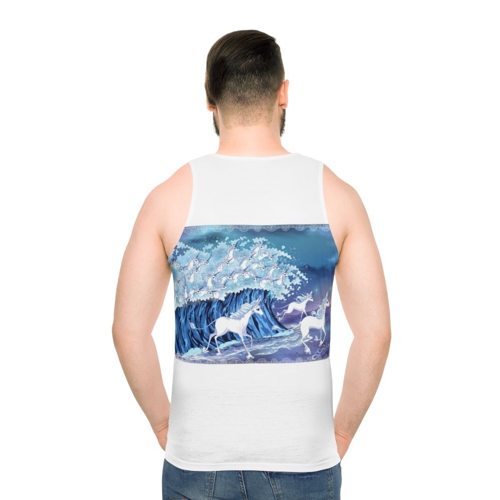 Unicorn Tank Top with Mythical Creature in the Sea