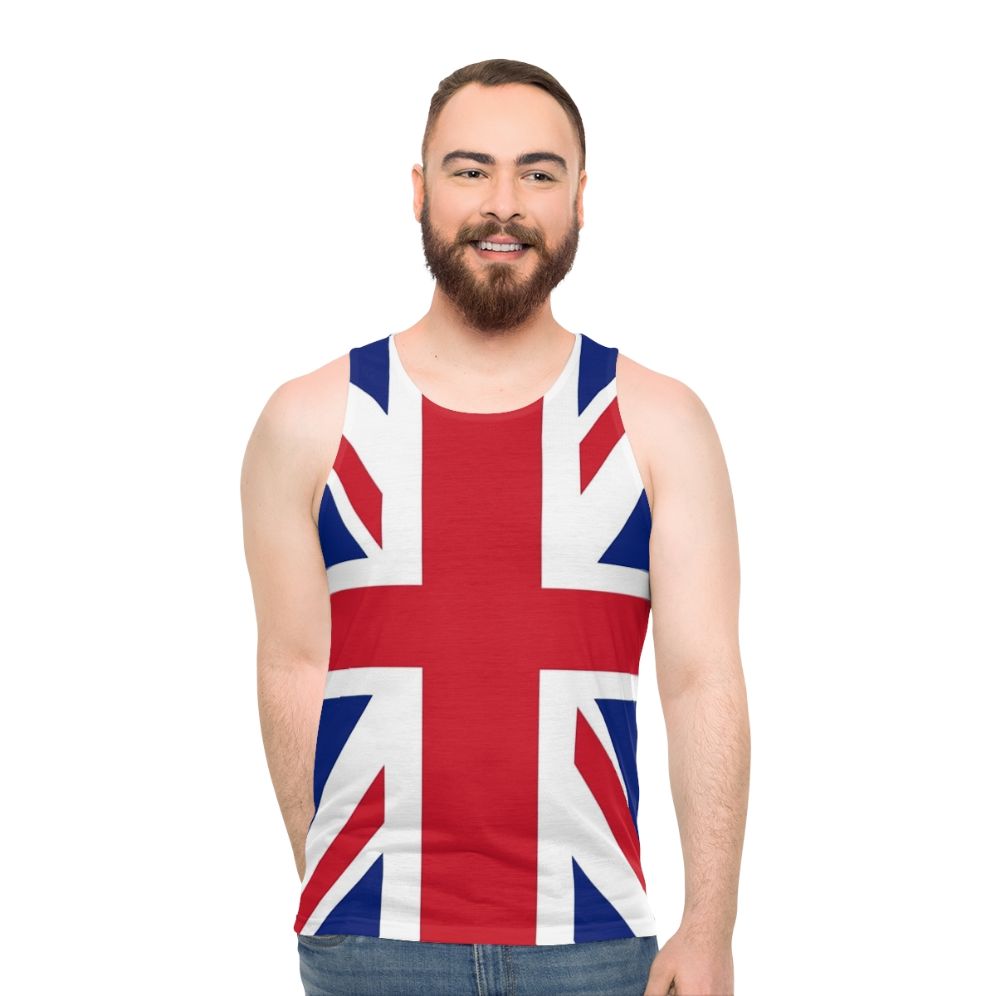 Patriotic Union Jack Flag Unisex Tank Top