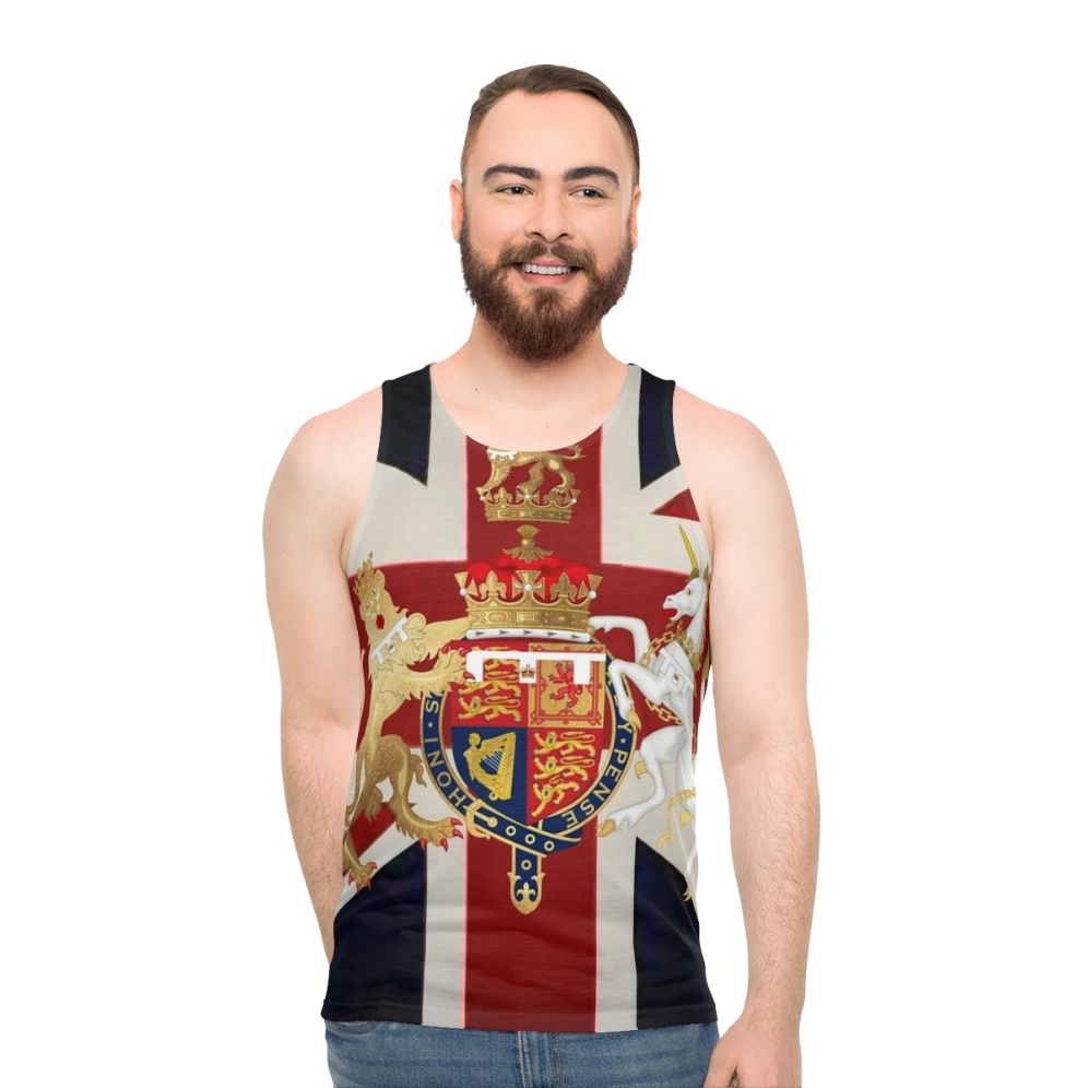 Unisex tank top featuring the Union Jack with Windsor insignia