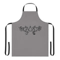 Stylish black apron featuring an intricate tribal pattern inspired by the Assassin's Creed video game franchise