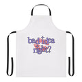 "Stylish kitchen apron featuring the 'Bad Idea' design, inspired by Olivia Rodrigo's popular song 'Sour'"