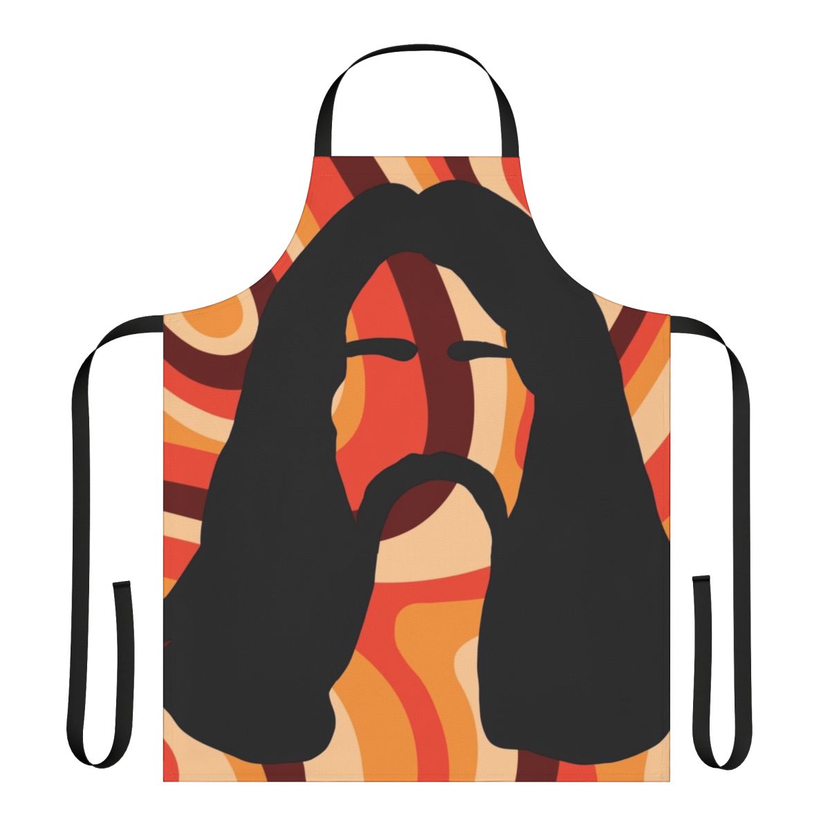 Bar Man-inspired apron, featuring Turkish musician and psychedelic music