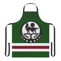 Chechnyan flag themed apron with wolf and crescent moon design