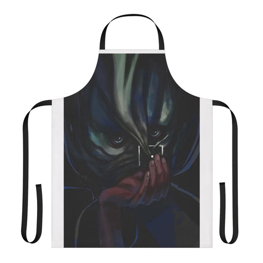 A striking and conceptual apron design, inspired by the acclaimed video game Disco Elysium.