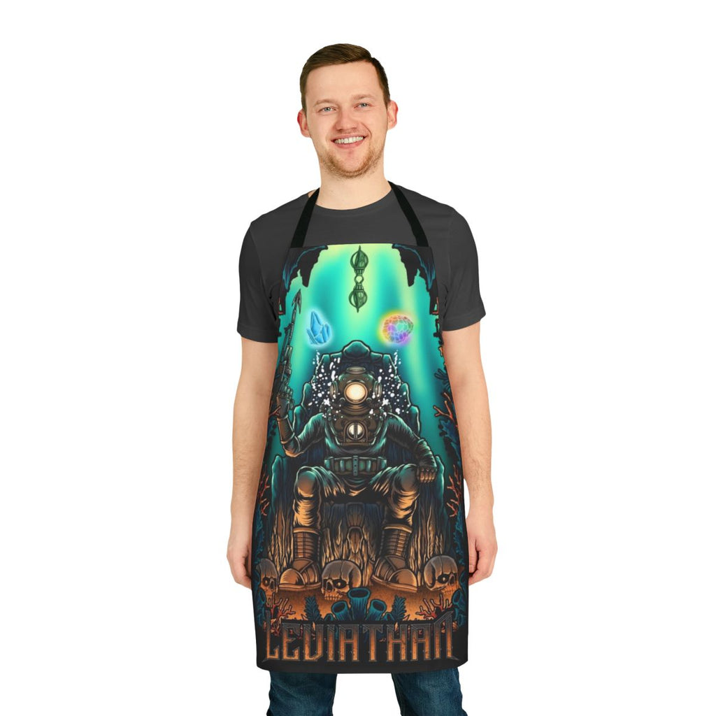 Leviathan-inspired diver apron with custom zombie graphics