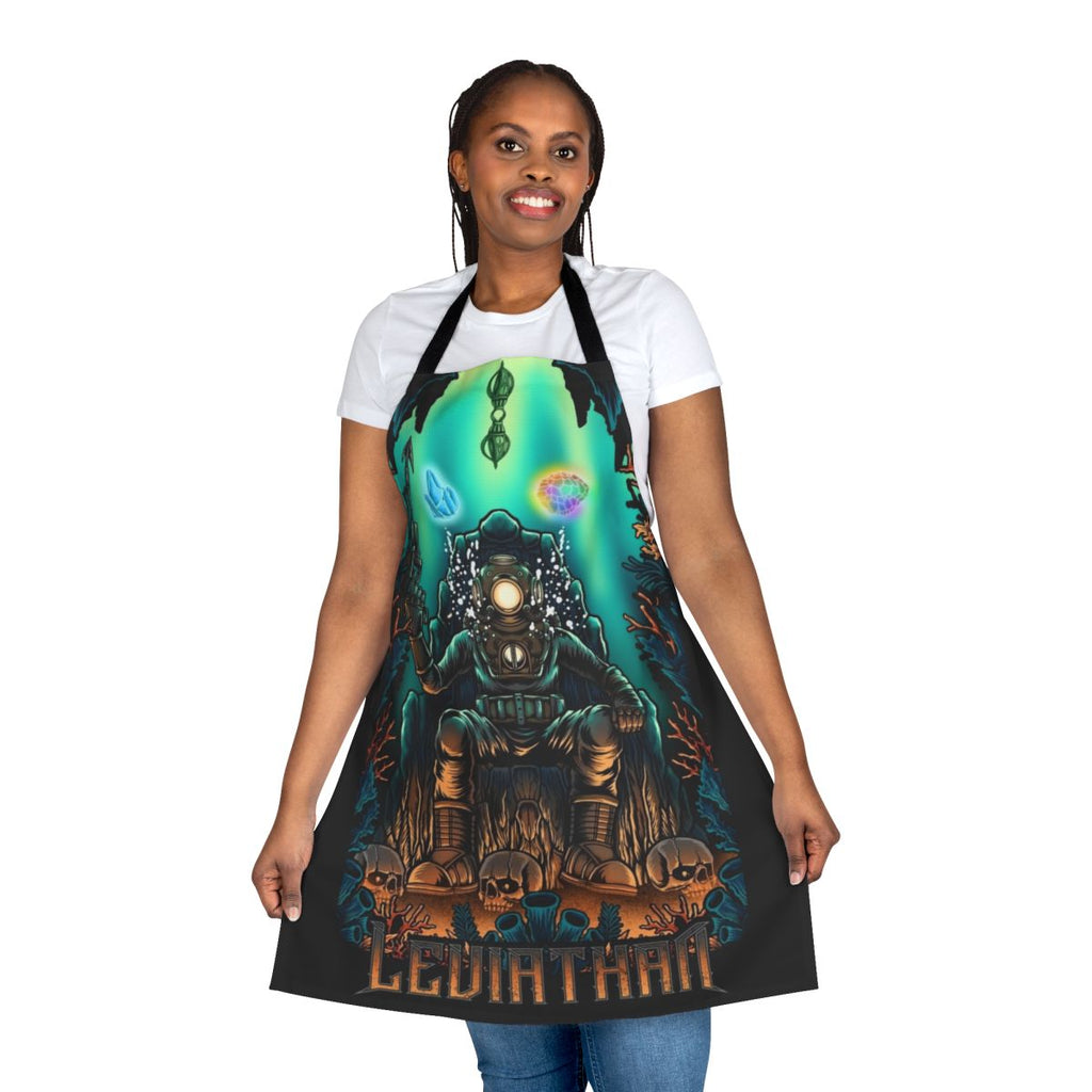 Leviathan-inspired diver apron with custom zombie graphics