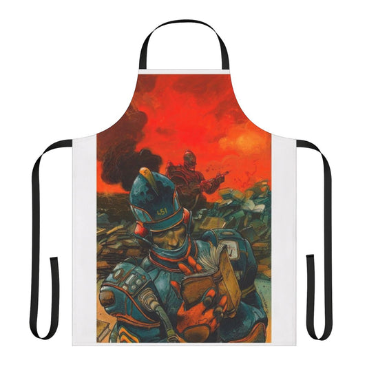 Enki Bilal-inspired French art apron featuring creative and artistic design