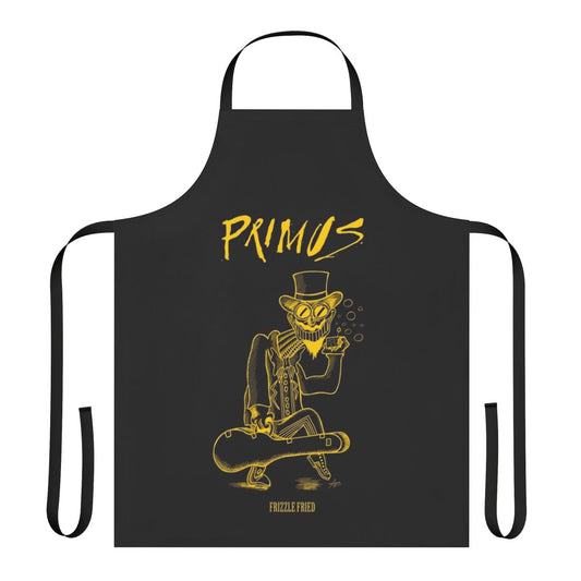 Frizzle Fried Cheese Ink Apron featuring a stylized design for music lovers