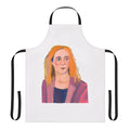 A custom apron featuring an illustration of Darcy Olsson from the popular Netflix series Heartstopper.