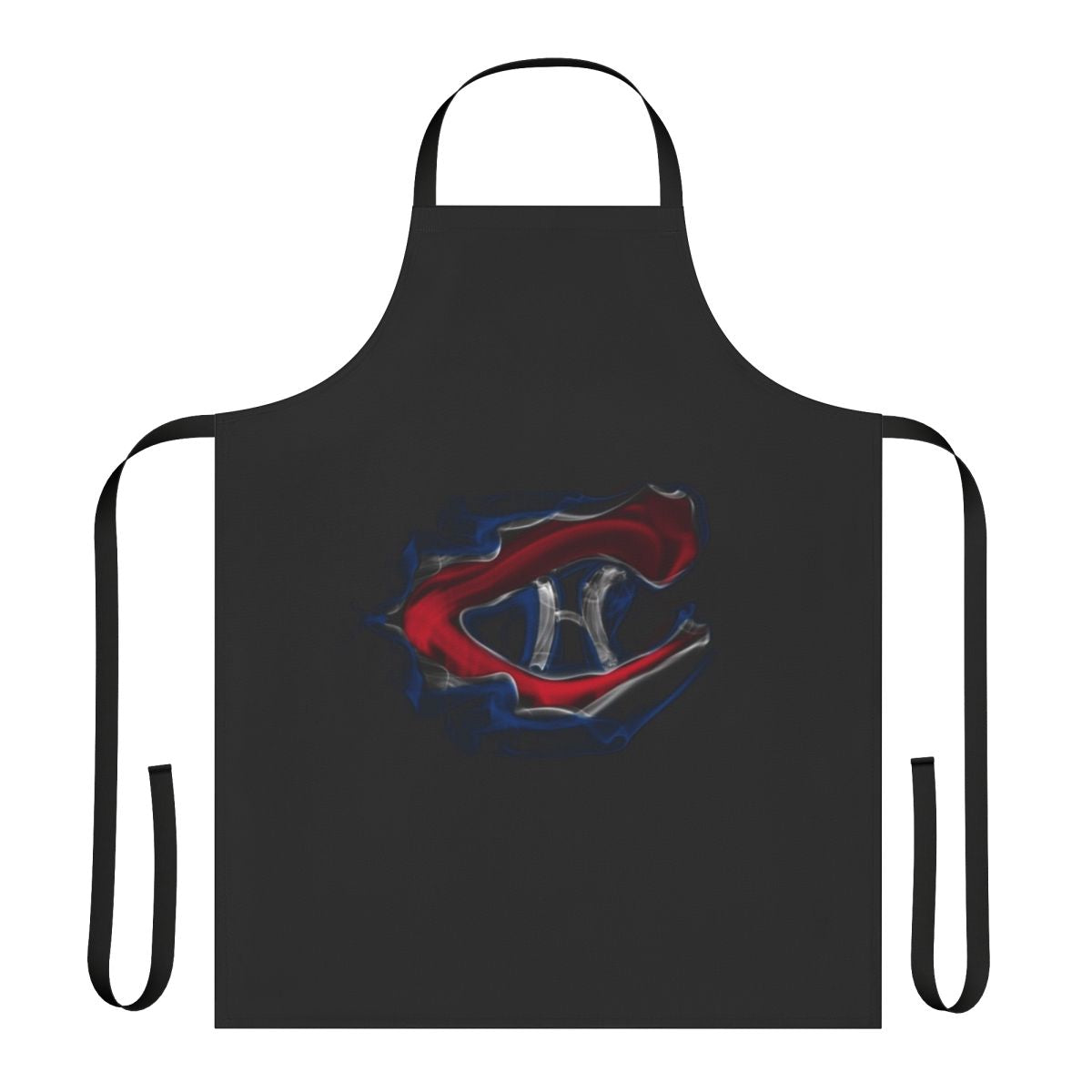 Montreal Canadiens hockey fan smoke apron in blue, white, and red