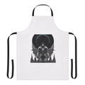 Horror-inspired apron with sci-fi and gothic elements