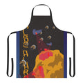 Vibrant and stylish apron featuring creative fan art inspired by the indie band Two Door Cinema Club
