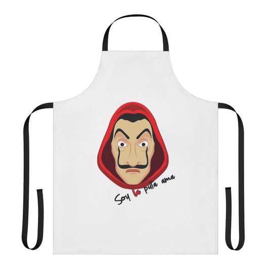 Money Heist Inspired Apron with "Soy La Puta Ama" Text