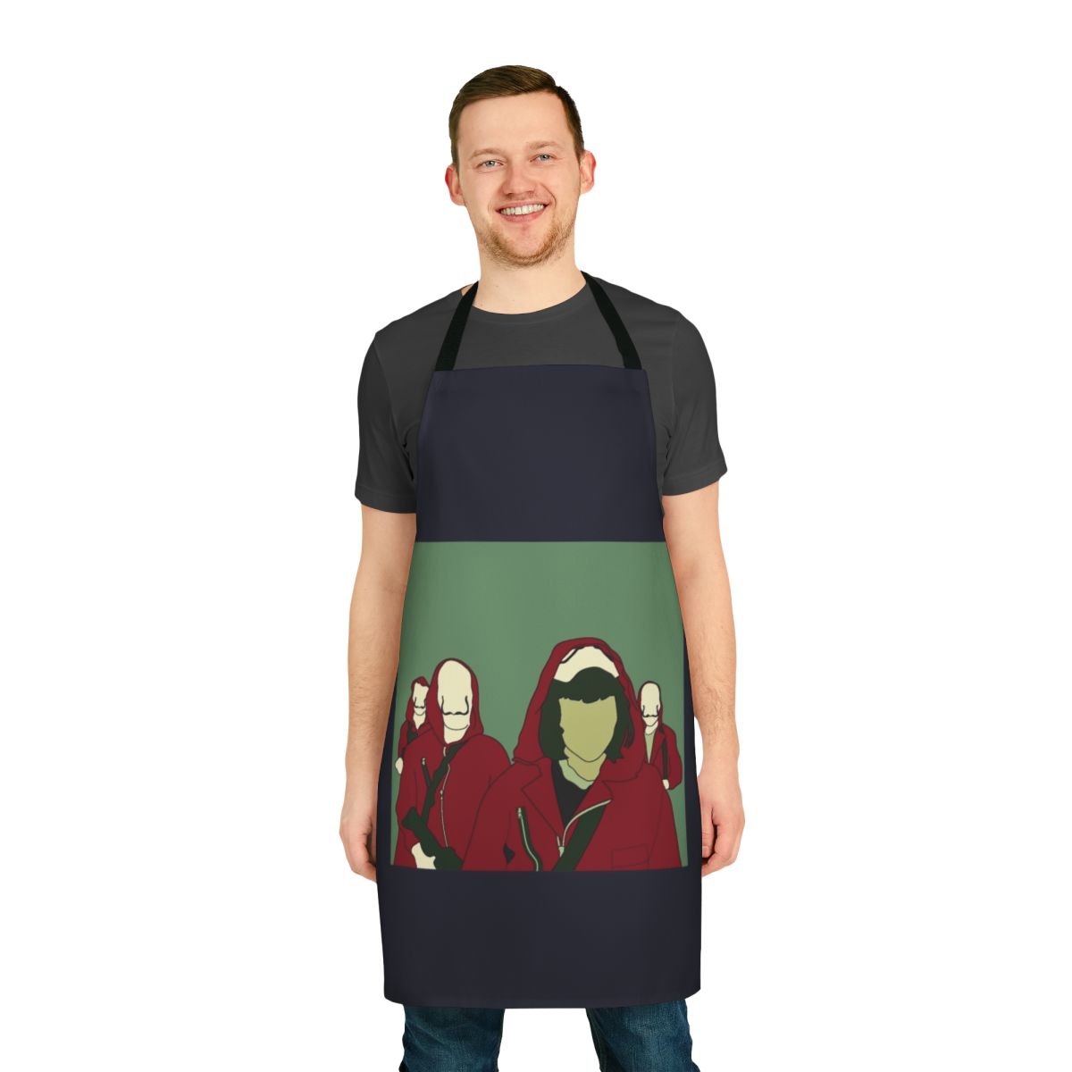 Money Heist Inspired Apron - La Casa de Papel Themed Cooking Accessory