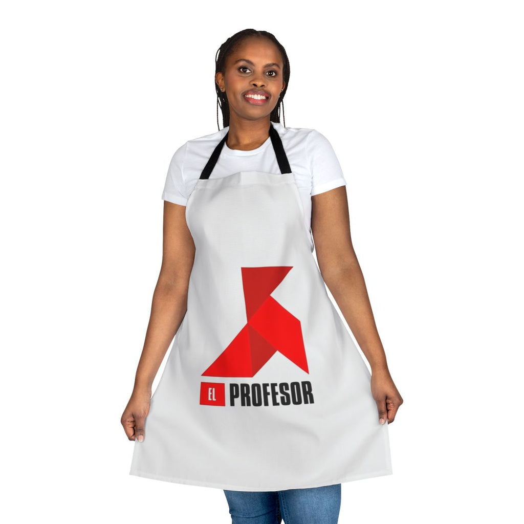 Money Heist inspired apron featuring The Professor character