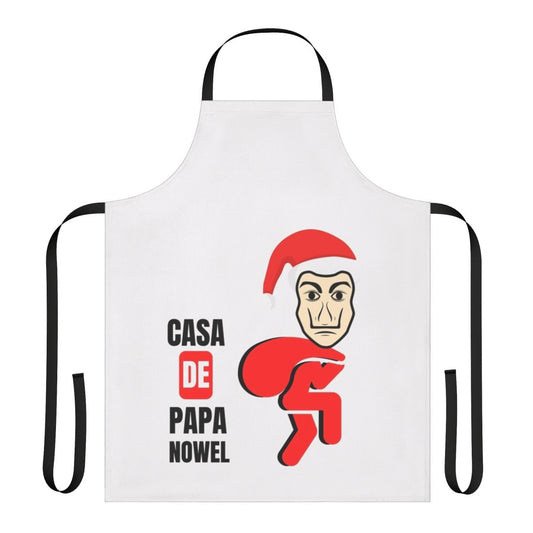 Stylish money heist themed cooking apron featuring fan art design