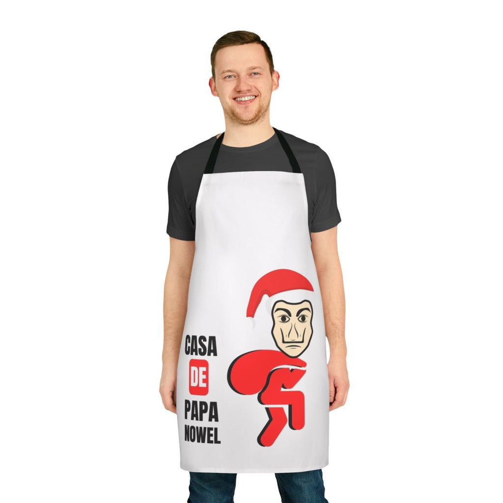 Stylish money heist themed cooking apron featuring fan art design